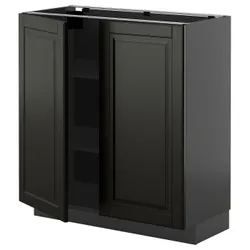 IKEA METOD(895.881.05) Шафа STJ/полиці/2 двері, Чорна Чорна