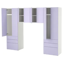 IKEA SMÅSTAD / PLATSA(895.555.05) стояти, білий/бузковий