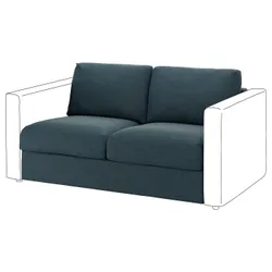 IKEA VIMLE(105.205.52) чохол на 2-місну секцію, Хіларед темно-синій