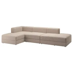 IKEA JÄTTEBO(894.851.07) Диван 3,5-місний модуль з шезлонгом, Samsala сірий/бежевий