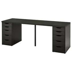 IKEA LAGKAPTEN / ALEX(694.176.90) стіл, Czarnybrowz/чорний