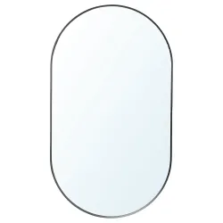 IKEA LINDBYN Дзеркало з речовим ящиком, чорне (104.586.11)