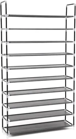 Полиця Songmics Lsr10H, пластик, чорний, 29 x 100 x 175 см