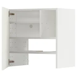 IKEA METOD(895.053.46) шафа з витяжкою та полицею/дверями, білий/Хавсторп бежевий