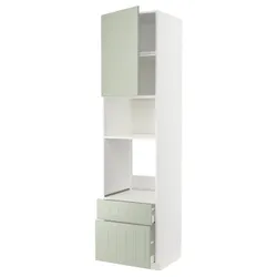 IKEA METOD / MAXIMERA(394.875.71) в шухляді/мікрофон з дверцятами/2 шухляди, білий/Stensund світло-зелений