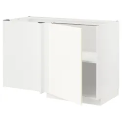 IKEA METOD(795.072.37) кутова нижня шафа з полицею, білий/Вальстена білий