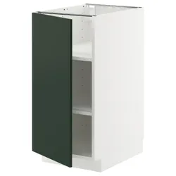 IKEA METOD(795.571.33) підлогова шафа/полиці, білий/Хавсторп темно-зелений