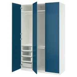 IKEA PAX / FYRUDDEN(995.816.60) Комбінація гардеробу, білий/синій