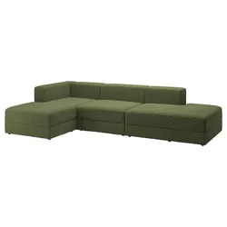 IKEA JÄTTEBO(194.851.15) Диван 3,5-місний модуль з шезлонгом, Самсала темно-жовто-зелена