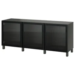 IKEA BESTÅ(095.359.41) комбінація з дверима, темно-сірий/Fällsvik антрацит
