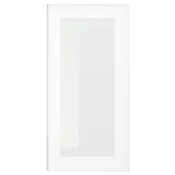 IKEA HEJSTA(705.266.31) скляні двері, біле/прозоре скло
