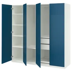 IKEA PAX / FYRUDDEN(595.817.23) Комбінація гардеробу, білий/синій