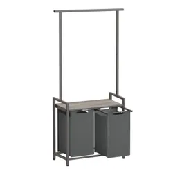 Збивання кошика 2 камер і вішалки відтінки сірого горища