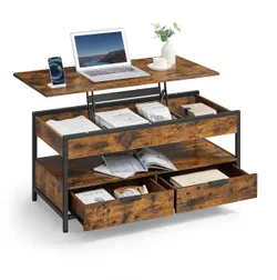 Згинаний сільський коричневий журнальний столик