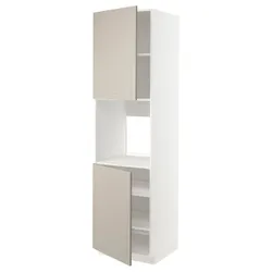 IKEA METOD(294.610.34) верх високий 2 др/пол, білий/Stensund beige