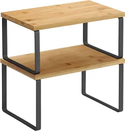 Набір із двох кухонних полиць Чорне