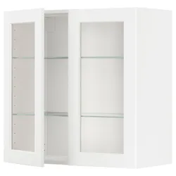 IKEA METOD(994.734.77) напівпансіон / 2 скляних двері, Enköping білий / ефект білого дерева