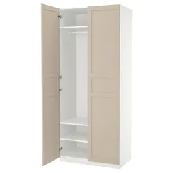 IKEA PAX / FLISBERGET(395.006.57) гардероб, світло-бежевий