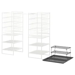 IKEA JONAXEL / GREJIG(195.278.70) Меблі залу, набір з 5 шт., білий/сірий