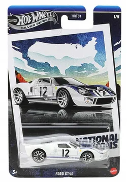 HOT WHEELS СРІБНА СЕРІЯ НАЦІОНАЛЬНІ ІКОНИ 1/5 Ford GT40 JBY87