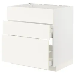 IKEA METOD / MAXIMERA(495.071.87) справа, зліва, зліва + 3fr/2sz, білий/Вальстена білий