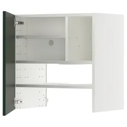 IKEA METOD(295.570.60) шафа з витяжкою та полицею/дверями, білий/Хавсторп темно-зелений