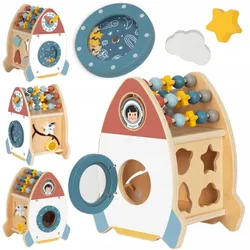 ДЕРЕВ'ЯНИЙ СОРТЕР ДЛЯ АКТИВНОСТІ MONTESSORI ОСВІТНЯ СЕНСОРНА ІГРАШКА TooKY