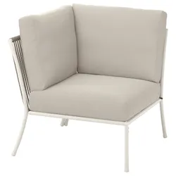 IKEA SEGERÖN(495.777.50) Кут з подушкою, Зовнішній білий/бежевий/frösön/duvholmen бежевий