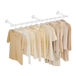 Станний настінний вішак із білої сталі 170 см