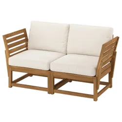 IKEA NÄMMARÖ(396.076.96) Модульний диван, 2-х осіб, Зовнішній підлокітник/пляма світло -коричневий Frösön/Duvholmen Beige