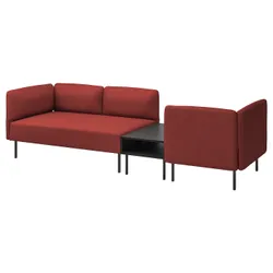 IKEA LILLEHEM(695.362.64) 3-OOS-диван-модуль з бічним столом, Gunnared Brown -red/Metal