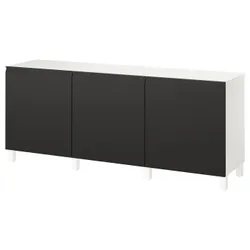 IKEA BESTÅ(295.693.41) Поєднання з дверима, Biały/hammarsmed/stubbarp anthracite
