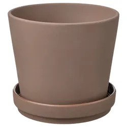 IKEA KLARBÄR(405.084.26) квітковий горщик з підставкою, вхід/вихід коричневий