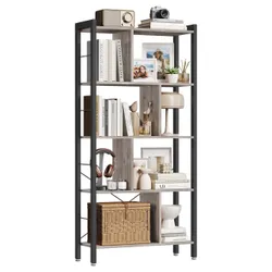 Книжкова книжкова шафа 5 сірого рівня