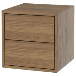 IKEA EKET(205.745.92) Кабінет/2 ящики, коричневий/волоський горіх