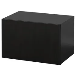 IKEA BESTÅ(190.467.86) шафа з дверима, чорно-коричневий / Lappviken чорно-коричневий