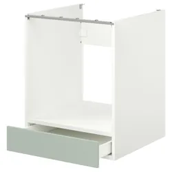 IKEA ENHET(894.967.85) sz stj пекло з sz, білий/блідо-сіро-зелений
