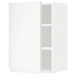 IKEA METOD(294.568.72) навісна шафа з полицями, білий / Voxtorp матовий білий