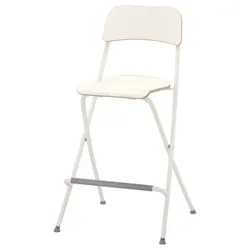 IKEA FRANKLIN(704.048.75) складаний табурет зі спинкою, білий/білий