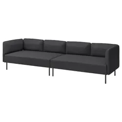 IKEA LILLEHEM(895.360.36) Модульний диван з 4 людини, Gunnared/Darky Grey Metal