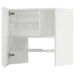 IKEA METOD(195.053.40) шафа з витяжкою та полицею/дверями, білий/Воксторп матовий білий