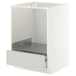 IKEA METOD / MAXIMERA(996.061.42) sza st пиріг z sz, білий/Aspudden світло-сірий