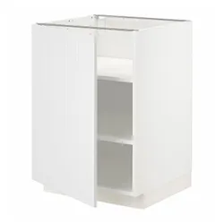 IKEA METOD (394.581.06) шафа ст/пол, білий / Stensund білий