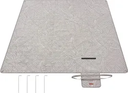 SONGMICS GCM010B02 Ковдра для пікніка 200 х 200 см, з 4 оселедцями, великий килимок для пікніка в парку, на пляжі,