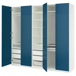 IKEA PAX / FYRUDDEN(795.819.44) Комбінація гардеробу, білий/синій