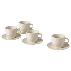 IKEA FÄRGKLAR (504.794.33) Чашка з блюдцем, глянсовий бежевий