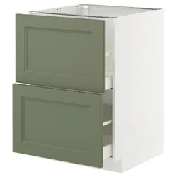 IKEA METOD / MAXIMERA(795.182.69) STJ 2FR/2W, Biały/axstad gria -green