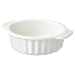 IKEA POETISK(605.138.65) жароміцний посуд, вершковий