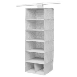 IKEA STUK (703.708.56) Організатор для одягу 7 polek, білий/сірий