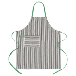 IKEA MÄVINN(206.009.92) кухонний фартух, Чорний білий/смуги